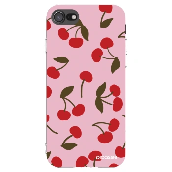Picasee Apple iPhone SE 2022 Hülle - Transparentes Silikon - Cherry