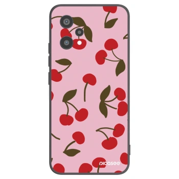 Picasee Realme 9 Pro 5G Hülle - Schwarzes Silikon - Cherry