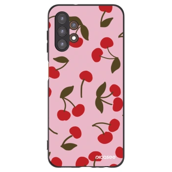 Picasee Samsung Galaxy A13 4G A135 Hülle - Schwarzes Silikon - Cherry