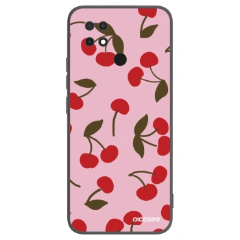 Picasee Xiaomi Redmi 10C Hülle - Schwarzes Silikon - Cherry