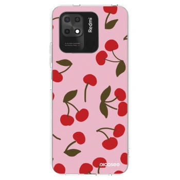 Picasee Xiaomi Redmi 10C Hülle - Transparentes Silikon - Cherry