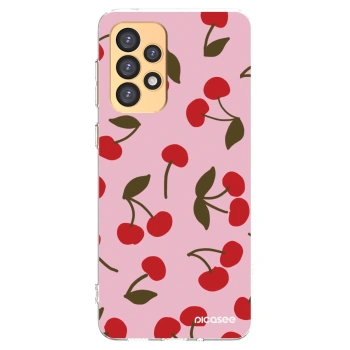 Picasee Samsung Galaxy A33 5G A336 Hülle - Transparentes Silikon - Cherry