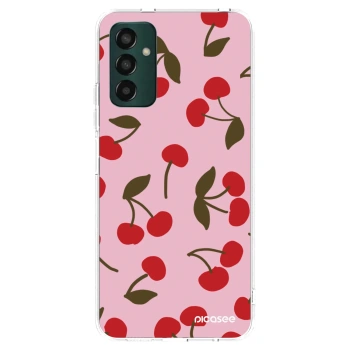 Picasee Samsung Galaxy M13 M135F Hülle - Transparentes Silikon - Cherry