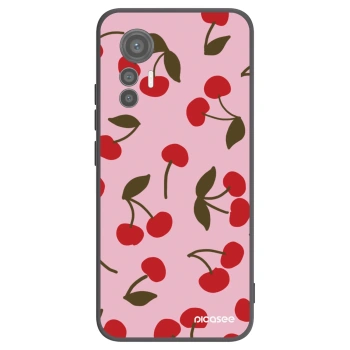 Picasee Xiaomi 12 Lite Hülle - Schwarzes Silikon - Cherry