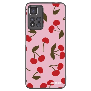 Picasee Xiaomi Redmi Note 11 Pro+ 5G Hülle - Schwarzes Silikon - Cherry