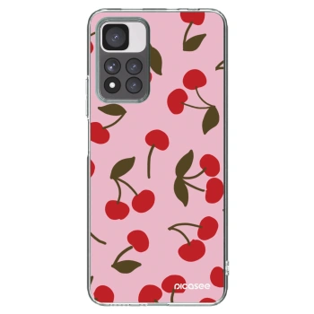 Picasee Xiaomi Redmi Note 11 Pro+ 5G Hülle - Transparentes Silikon - Cherry