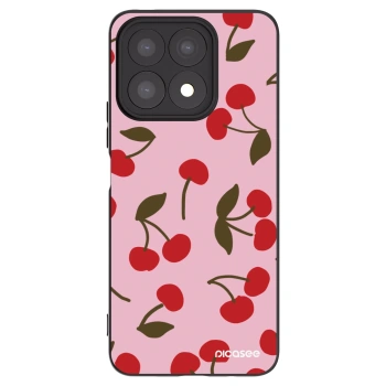 Picasee Honor X8a Hülle - Schwarzes Silikon - Cherry