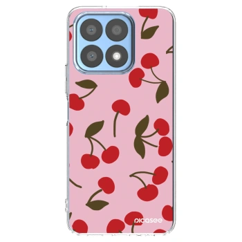 Picasee Honor X8a Hülle - Transparentes Silikon - Cherry