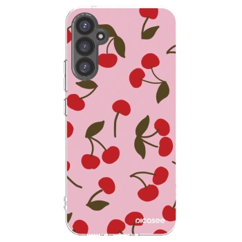 Picasee Samsung Galaxy A34 5G A346B Hülle - Transparentes Silikon - Cherry