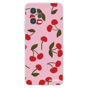 Picasee Xiaomi Redmi Note 12 5G Hülle - Transparentes Silikon - Cherry