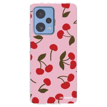 Picasee Xiaomi Redmi Note 12 Pro 5G Hülle - Transparentes Silikon - Cherry