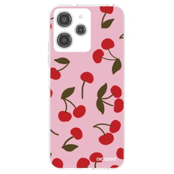 Picasee Xiaomi Redmi 12 4G Hülle - Transparentes Silikon - Cherry