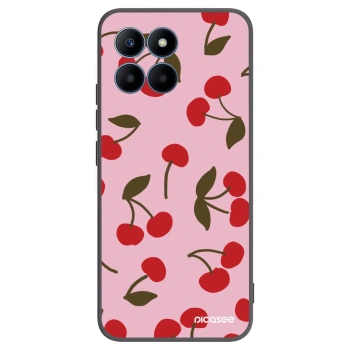 Picasee Honor 70 Lite Hülle - Schwarzes Silikon - Cherry