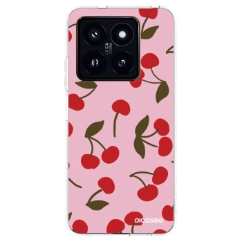 Picasee Xiaomi 14 Pro Hülle - Transparentes Silikon - Cherry