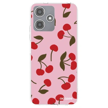 Picasee Xiaomi Redmi 12 5G Hülle - Transparentes Silikon - Cherry