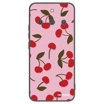 Picasee Realme 11 Pro+ Hülle - Schwarzes Silikon - Cherry