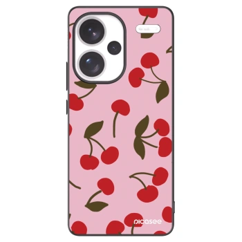 Picasee Xiaomi Redmi Note 13 Pro+ 5G Hülle - Schwarzes Silikon - Cherry