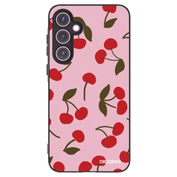 Picasee Samsung Galaxy A35 5G A356B Hülle - Schwarzes Silikon - Cherry
