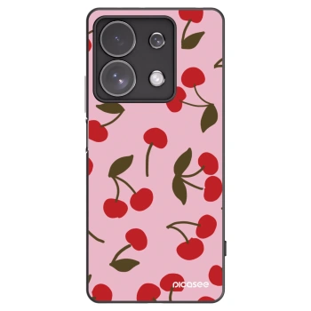 Picasee Xiaomi Redmi Note 13 Pro 4G Hülle - Schwarzes Silikon - Cherry