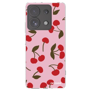 Picasee Xiaomi Redmi Note 13 Pro 4G Hülle - Transparentes Silikon - Cherry