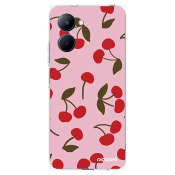 Picasee Realme C33 (2023) Hülle - Transparentes Silikon - Cherry