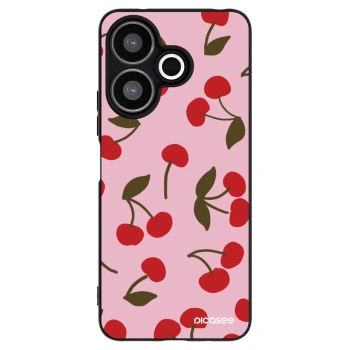 Picasee Xiaomi Redmi 13 4G Hülle - Schwarzes Silikon - Cherry