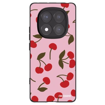 Picasee Xiaomi Redmi Note 14 Pro+ 5G Hülle - Schwarzes Silikon - Cherry