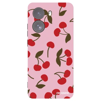 Picasee Xiaomi Poco X7 Hülle - Schwarzes Silikon - Cherry