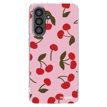 Picasee Samsung Galaxy A36 5G Hülle - Transparentes Silikon - Cherry