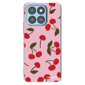 Picasee Honor X8c Hülle - Transparentes Silikon - Cherry