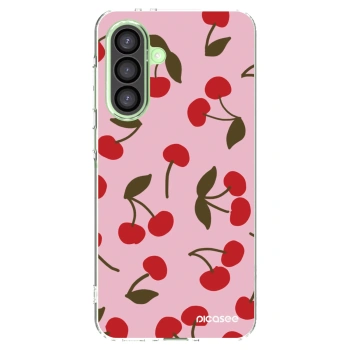 Picasee Samsung Galaxy A26 5G A266B Hülle - Transparentes Silikon - Cherry