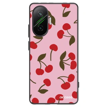 Picasee Xiaomi Poco F7 Pro 5G Hülle - Schwarzes Silikon - Cherry