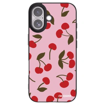 Picasee Apple iPhone 17 Hülle - Schwarzes Silikon - Cherry