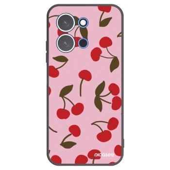 Picasee Xiaomi Redmi 15C 4G Hülle - Schwarzes Silikon - Cherry