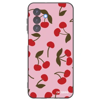 Picasee Samsung Galaxy A17 5G Hülle - Schwarzes Silikon - Cherry