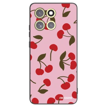 Picasee Motorola Moto G86 Power 5G Hülle - Schwarzes Silikon - Cherry
