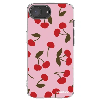 Picasee Apple iPhone 17e Hülle - Transparentes Silikon - Cherry