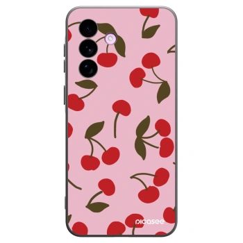 Picasee Samsung Galaxy A57 5G Hülle - Schwarzes Silikon - Cherry