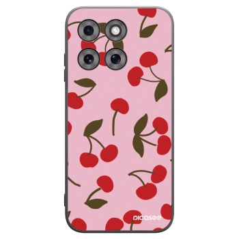 Picasee Motorola Moto G77 Hülle - Schwarzes Silikon - Cherry