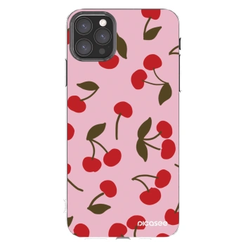 Picasee Apple iPhone 11 Pro Max Hülle - Transparentes Silikon - Cherry