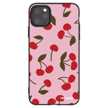 Picasee Apple iPhone 11 Pro Max Hülle - Schwarzes Silikon - Cherry