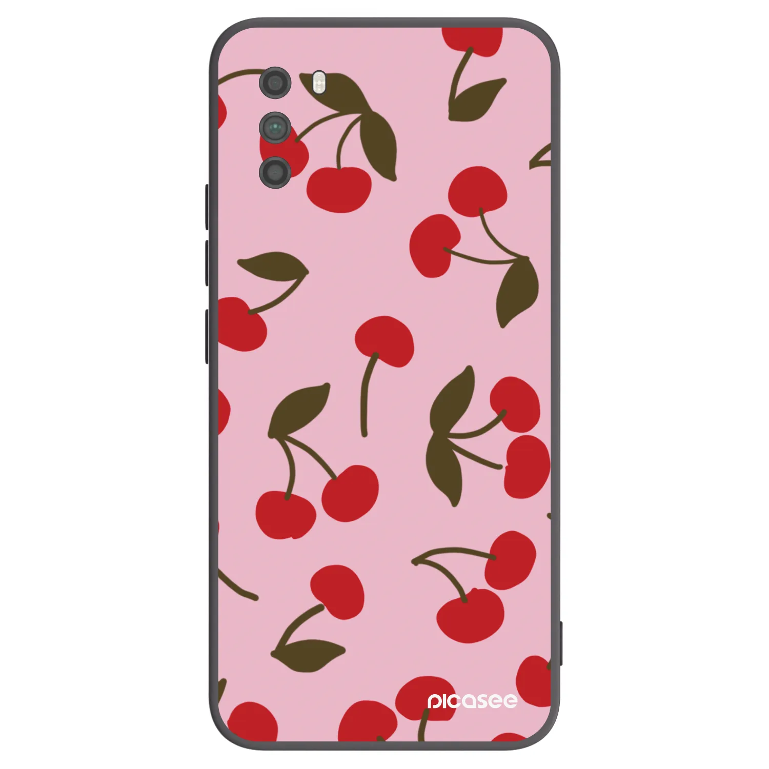 Picasee Xiaomi Poco M3 Hülle - Schwarzes Silikon - Cherry