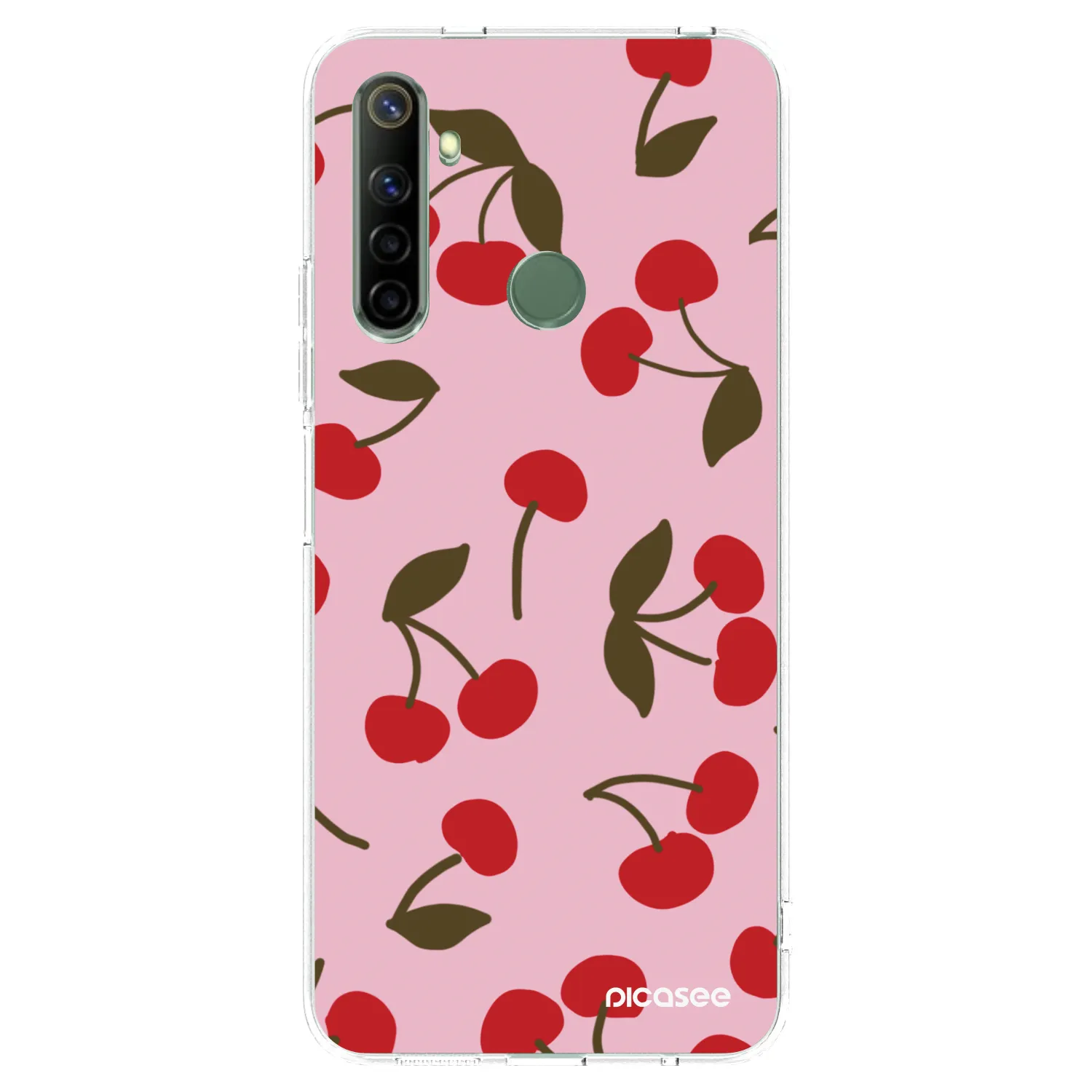 Picasee Realme 6i Hülle - Transparentes Silikon - Cherry