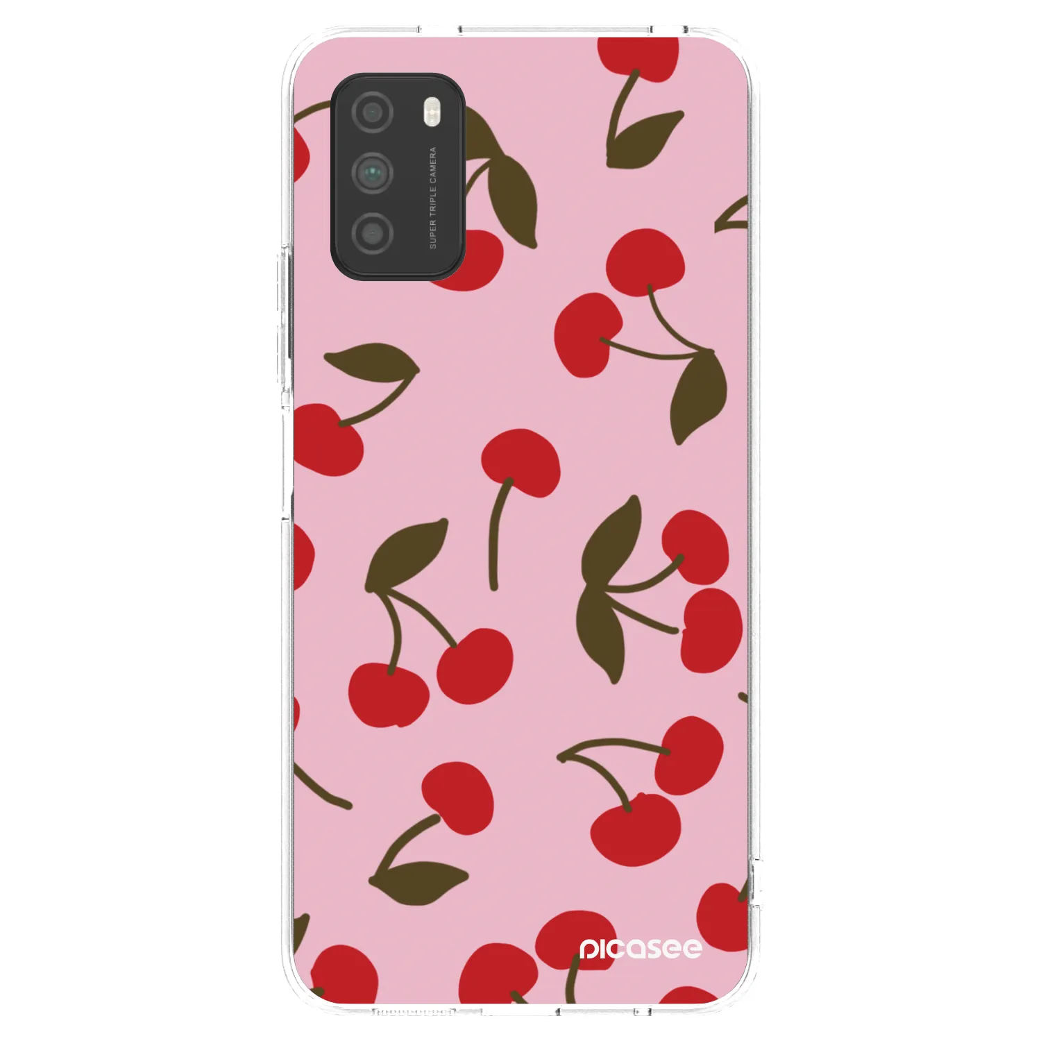 Picasee Xiaomi Poco M3 Hülle - Transparentes Silikon - Cherry