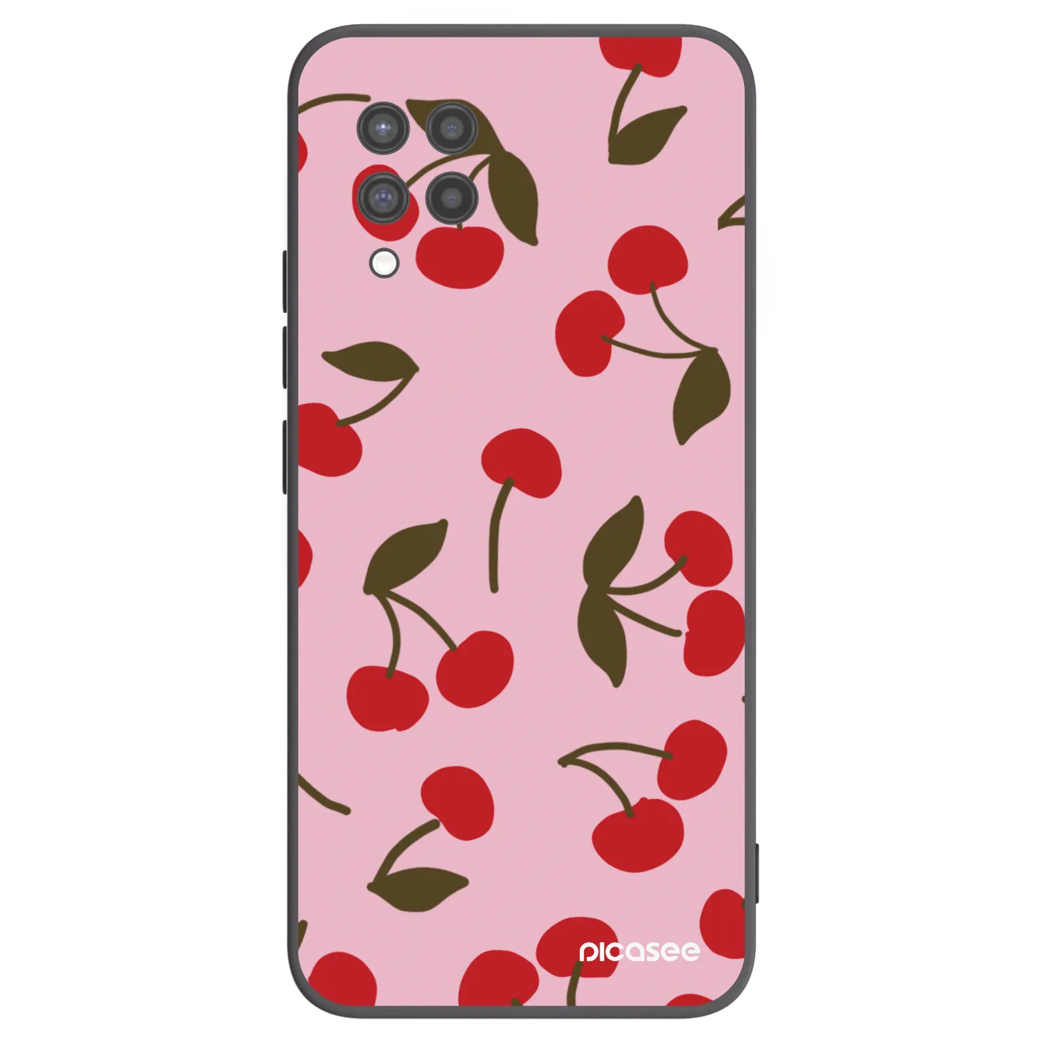 Picasee Samsung Galaxy A42 A426B Hülle - Schwarzes Silikon - Cherry