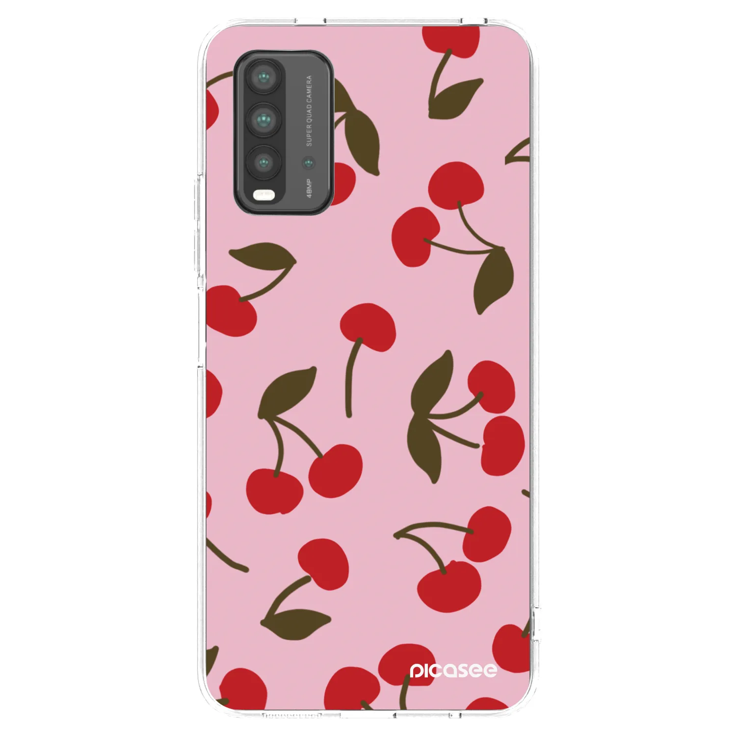 Picasee Xiaomi Redmi 9T Hülle - Transparentes Silikon - Cherry