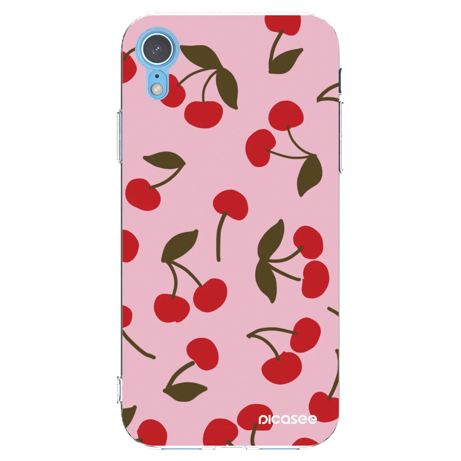 Picasee Apple iPhone XR Hülle - Transparentes Silikon - Cherry