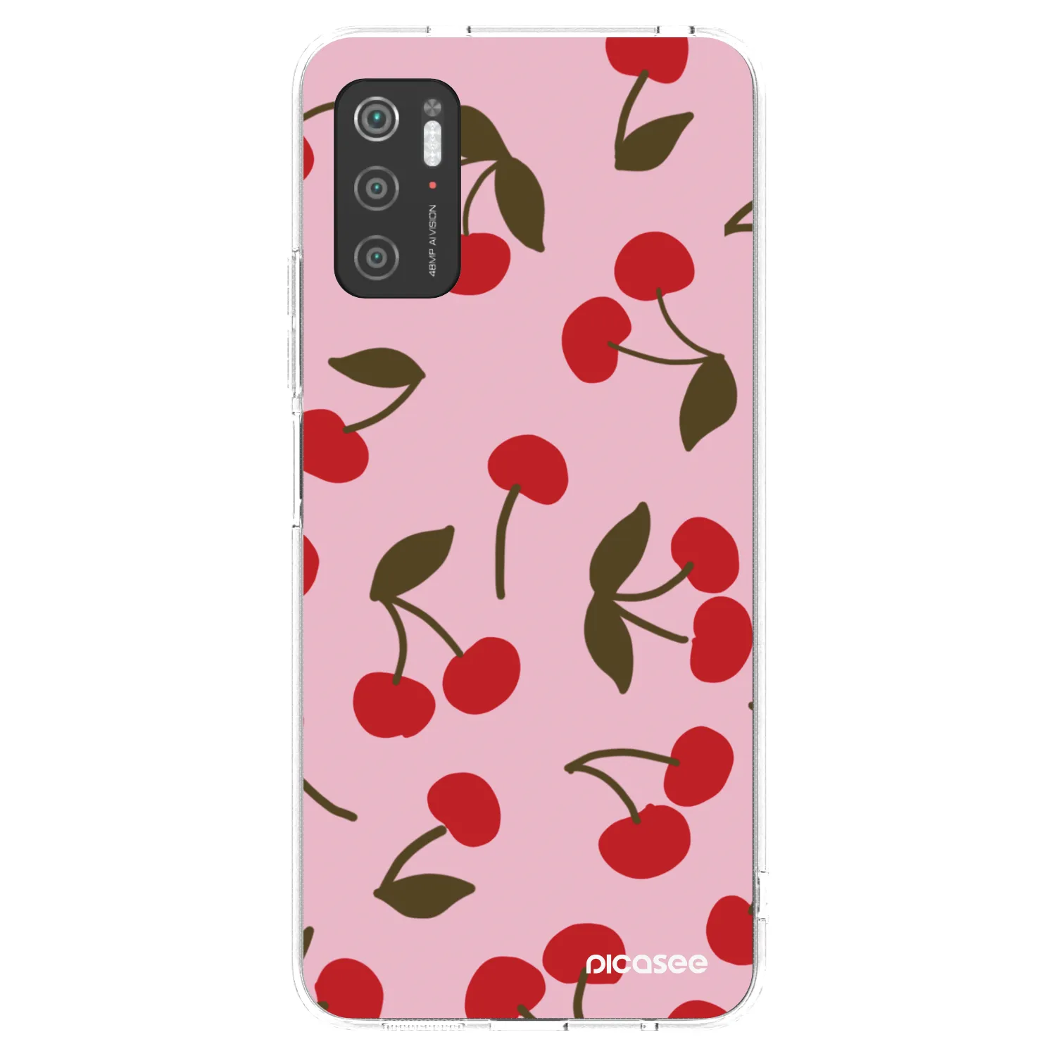 Picasee Xiaomi Poco M3 Pro 5G Hülle - Transparentes Silikon - Cherry
