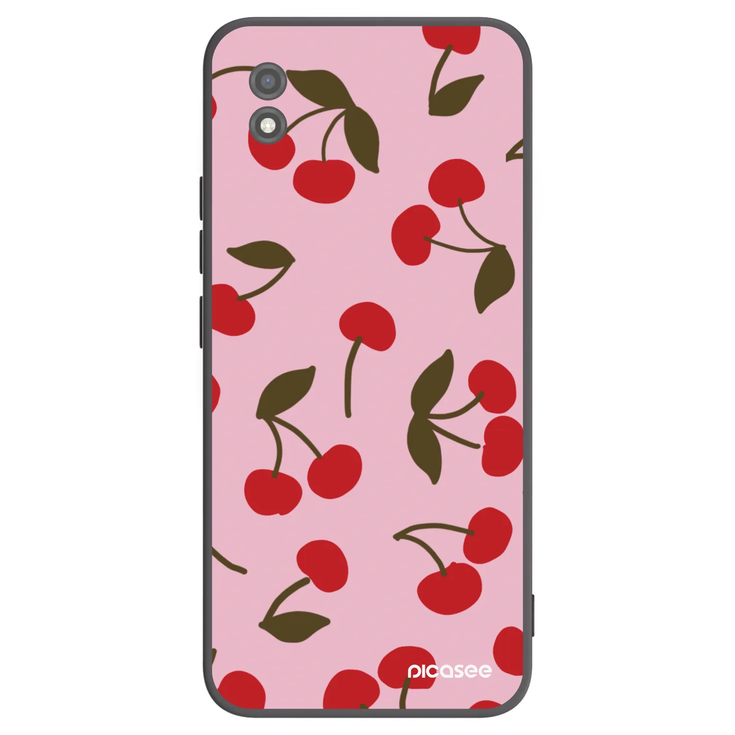 Picasee Realme C11 (2021) Hülle - Schwarzes Silikon - Cherry