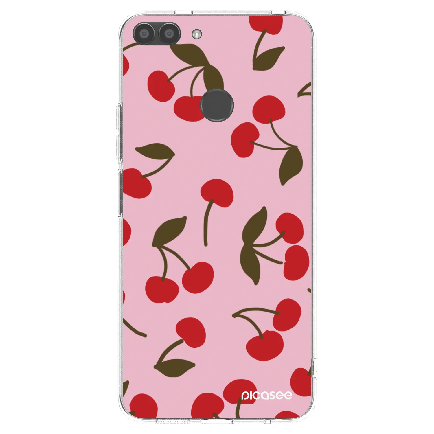 Picasee Huawei P Smart Hülle - Transparentes Silikon - Cherry